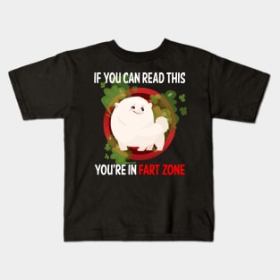 Fart Zone Pomeranian 07 Kids T-Shirt